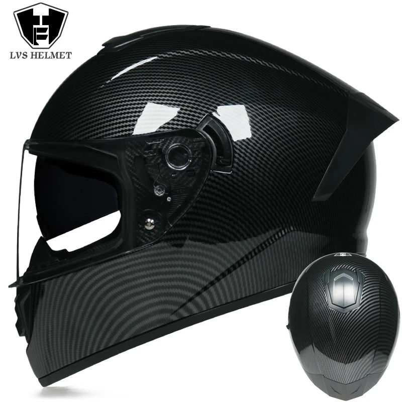 Full Face Double Visor Racing Helmet