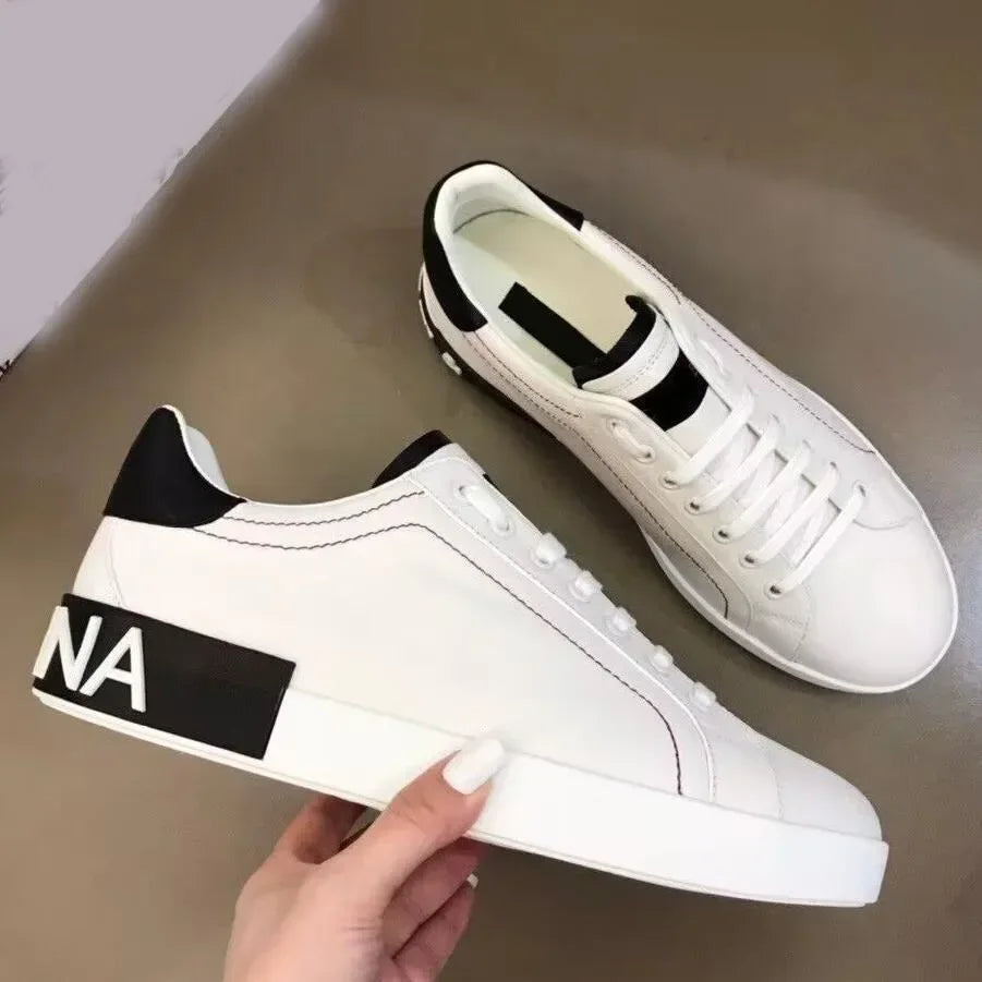 Comfortable Calf Leather Breathable Walking Shoes