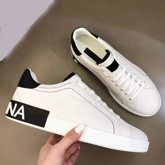 Comfortable Calf Leather Breathable Walking Shoes