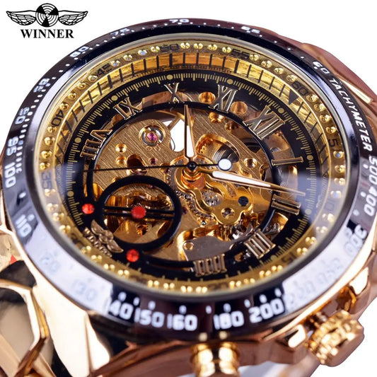 Mechanical Sport Design Bezel Fashion Watch