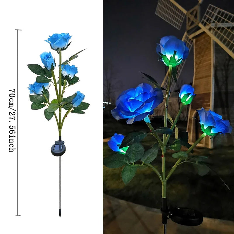 5 Heads Rose Solar Lights