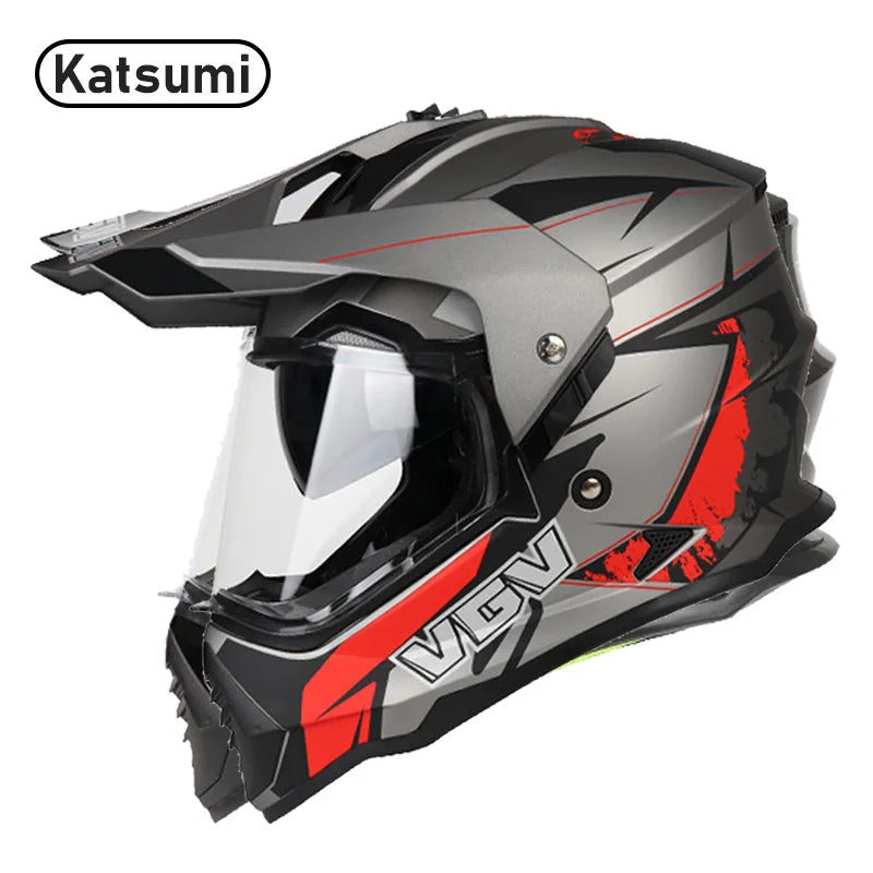 DOT & ECE Certified Off-Road Helmet - Lightweight, Full Face Protection