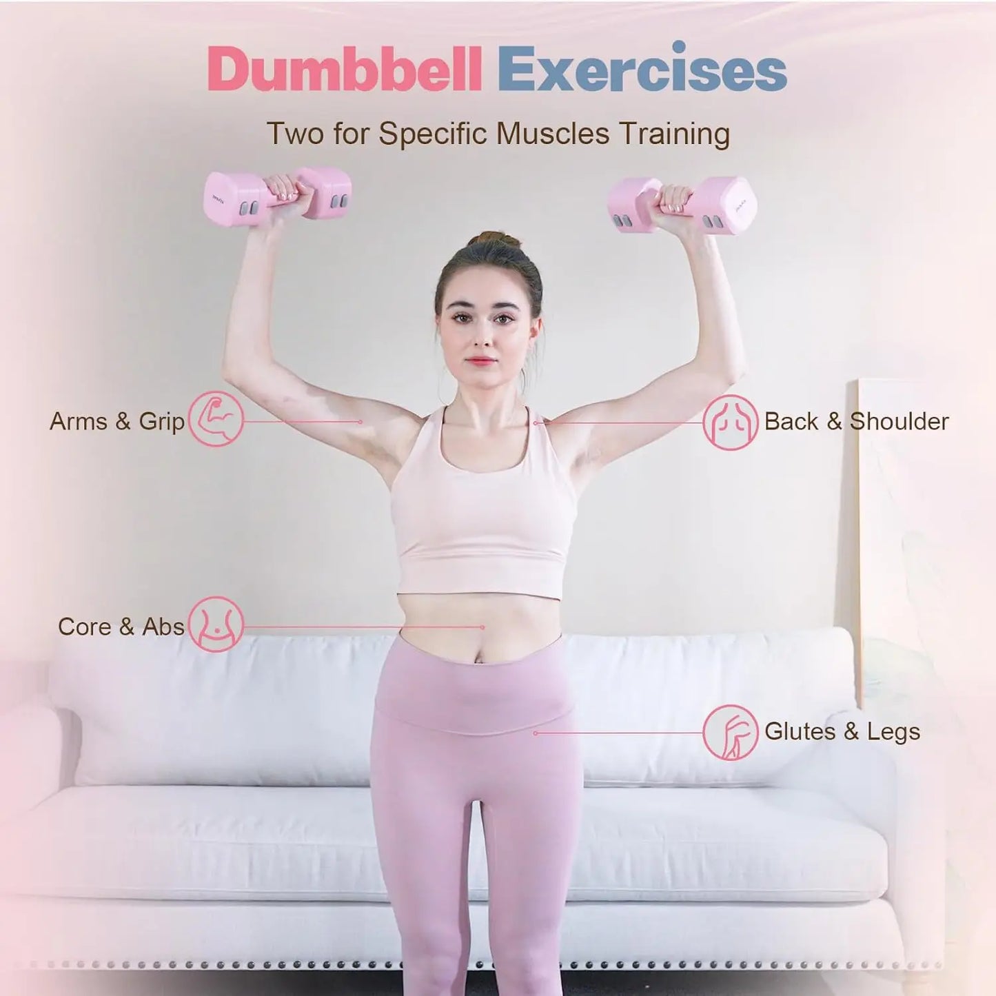 4-in-1 Weight Dumbbell set for Women