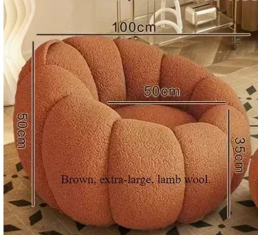 Pumpkin Lazy Single Tatami Sofa Chair