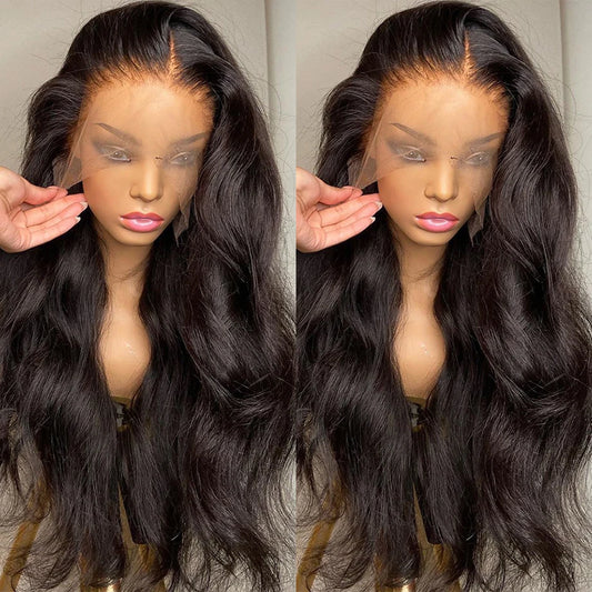 30 32 32 34 Inch Body Wave 360 Human Hair Lace Frontal Wig