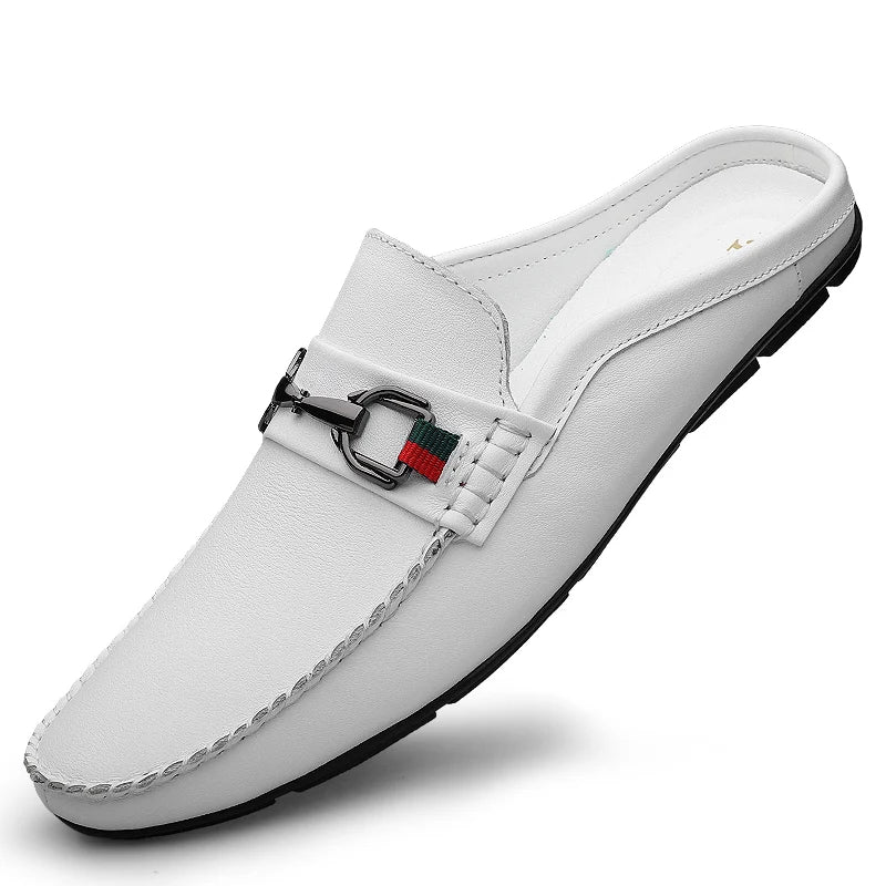 Moccasins Casual Italian Style Luxury Brand Half Loafers