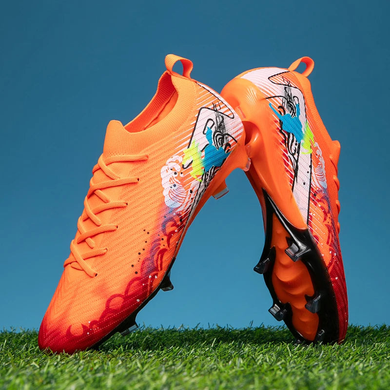 Soccer Cleats FG Non-Slip Long Spikes Ultralight