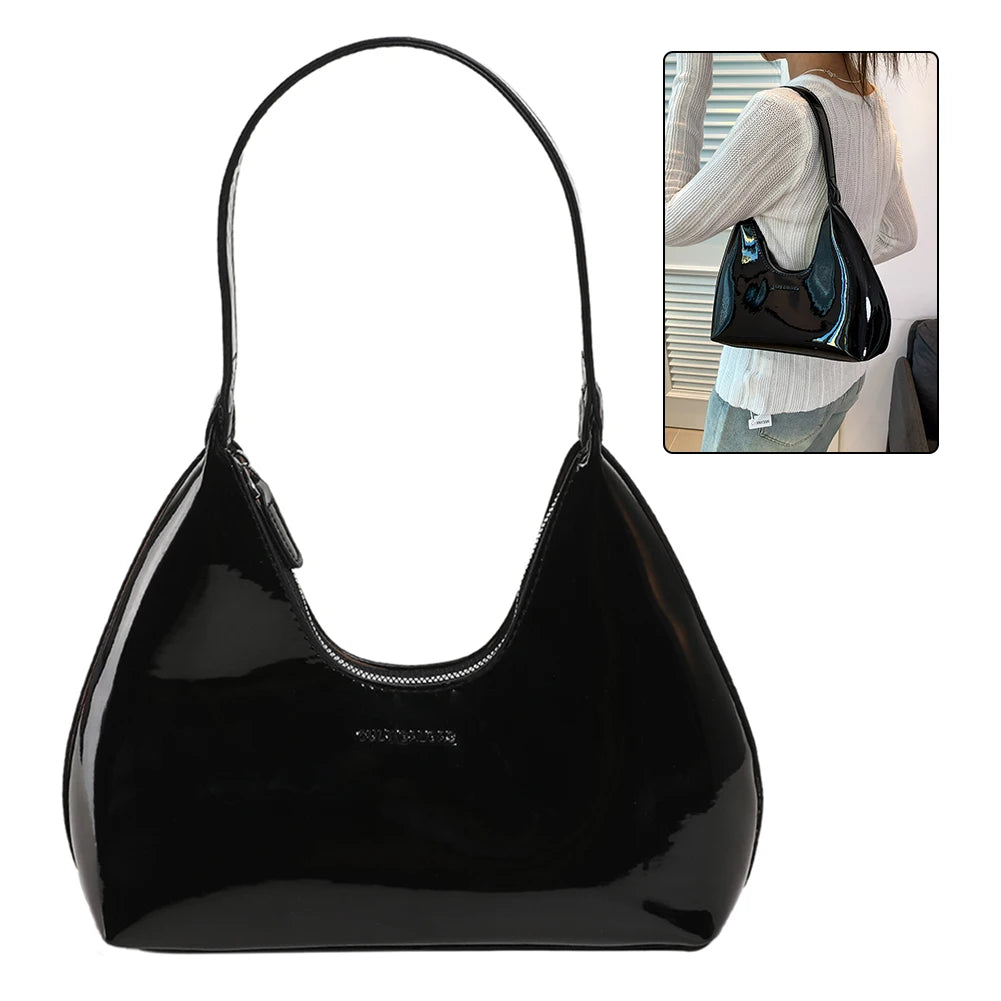 Patent Leather Tote Bag