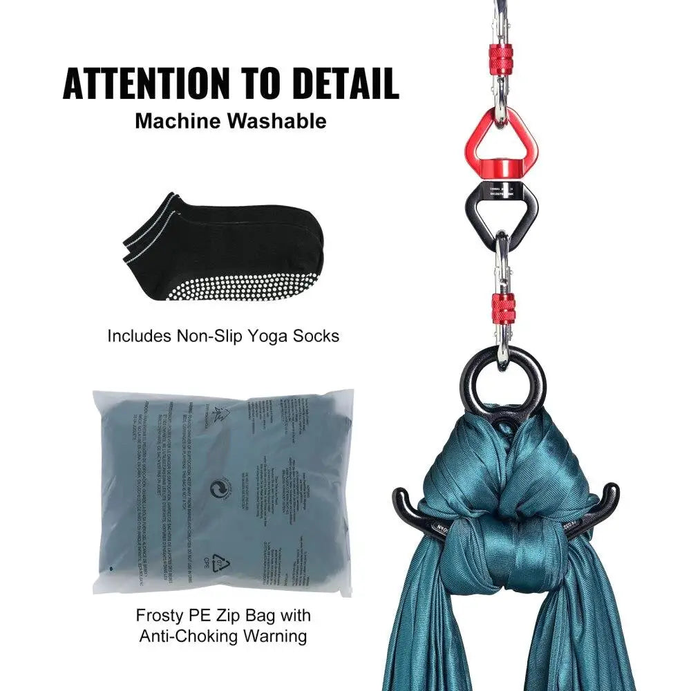 8.7 Yards Aerial Silk Yoga Swing Kit