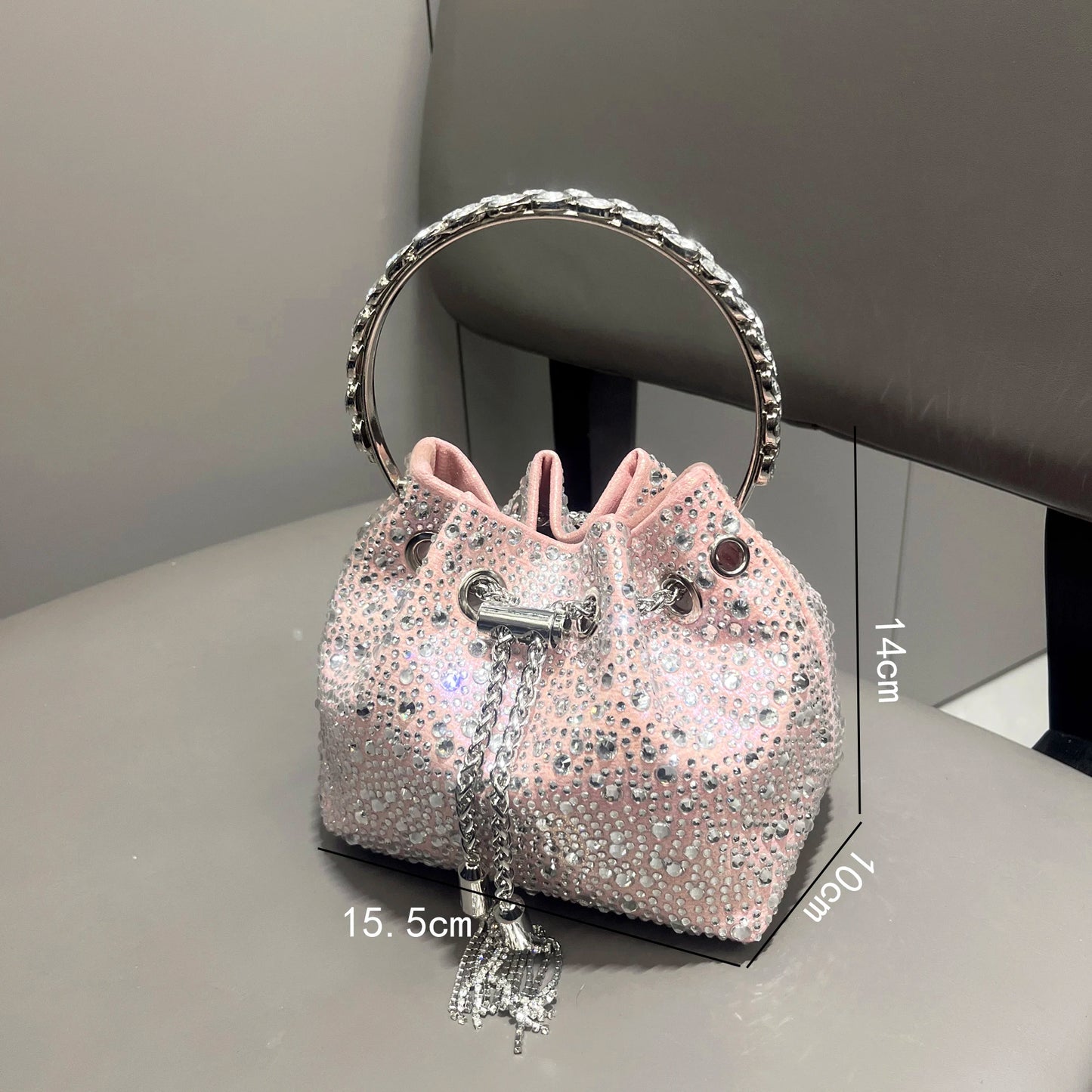 handmade Rhinestones Evening clutch
