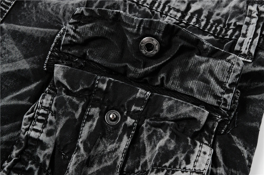 Cargo Shorts Mens Cotton Casual Loose
