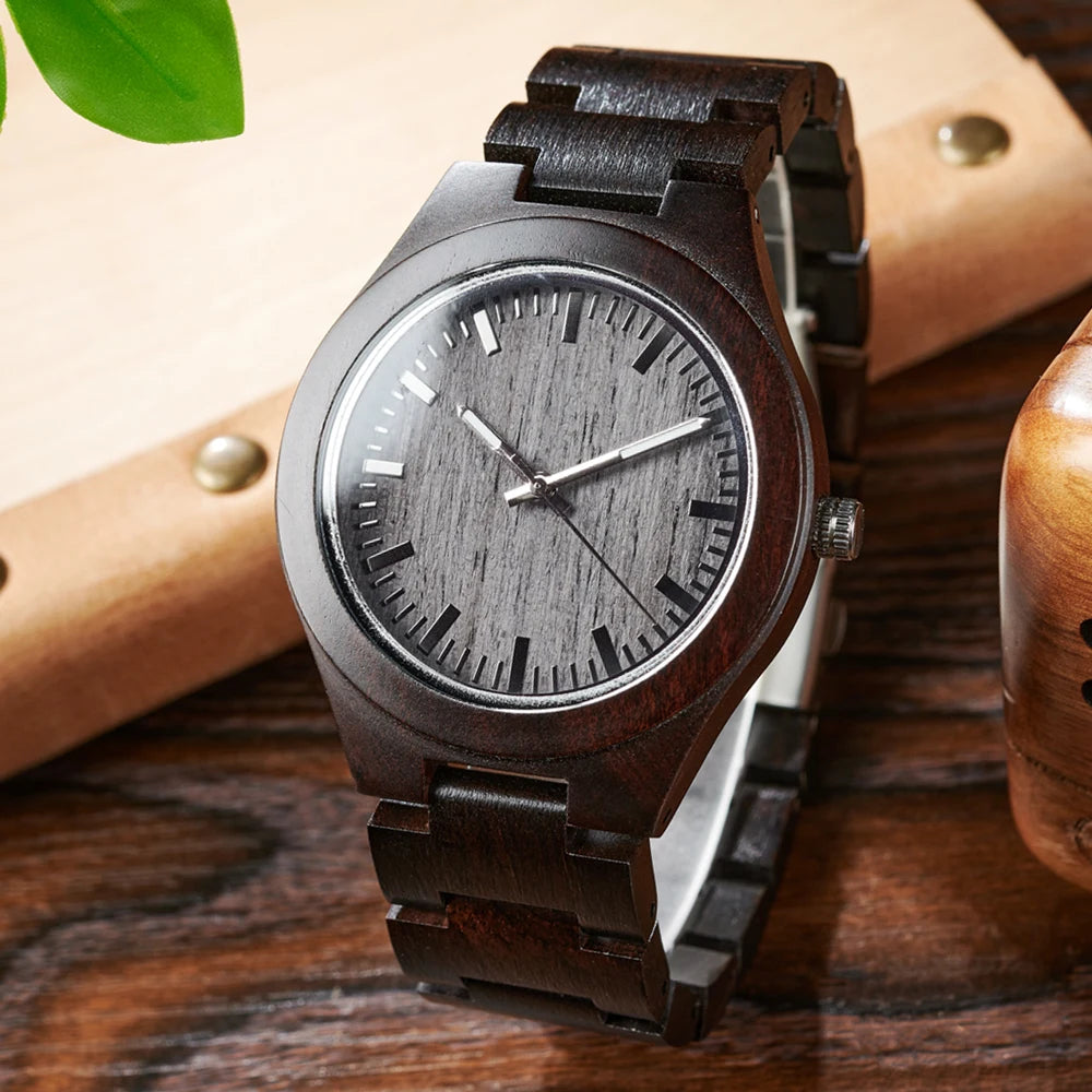 Natural Handcrafted Wooden Watches Lightweight