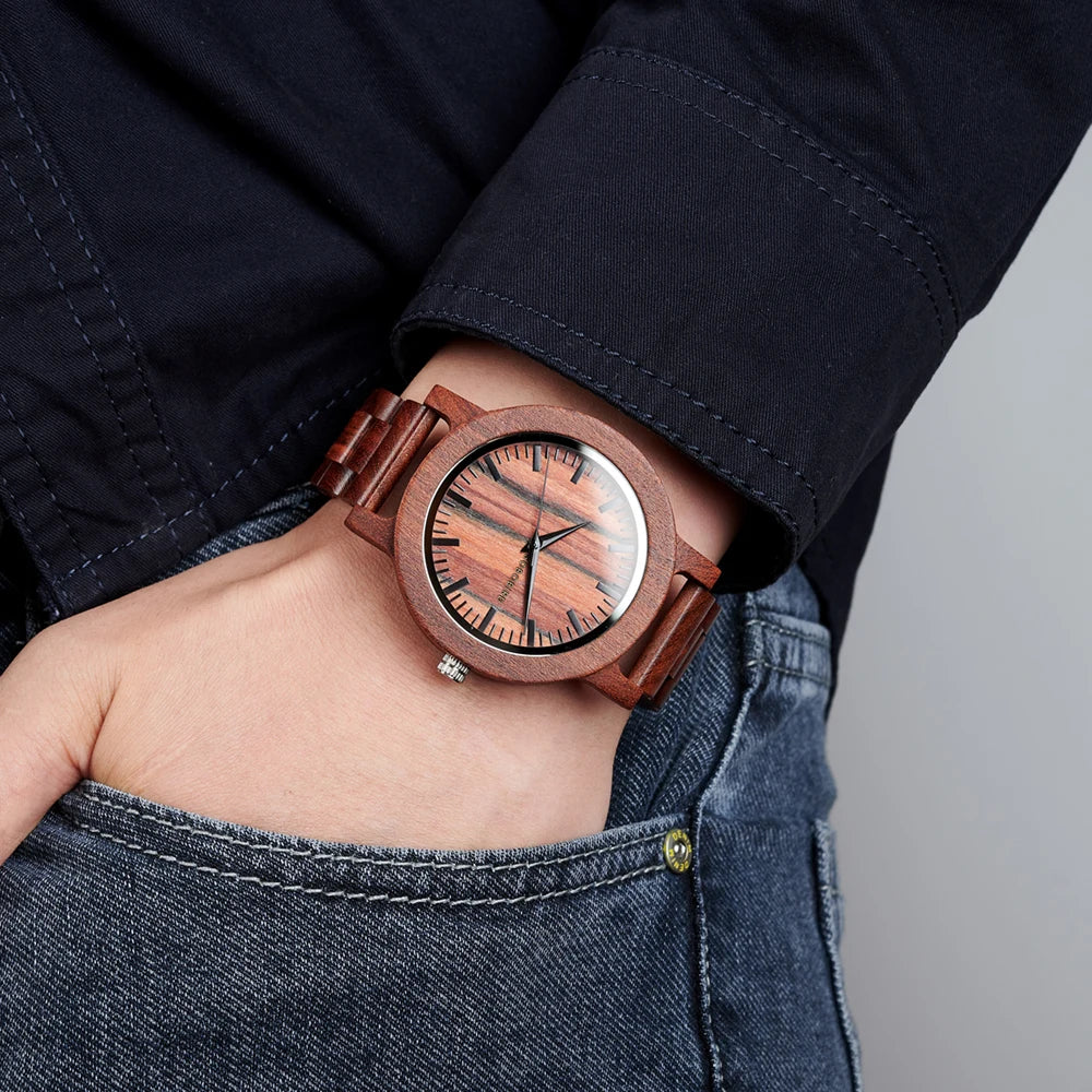 Natural Handcrafted Wooden Watches Lightweight