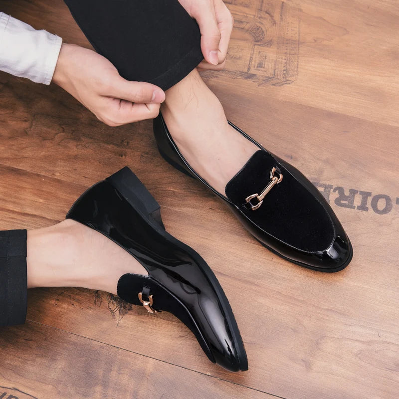 Business Leather Shoes Men's Casual Slip-On Loafers