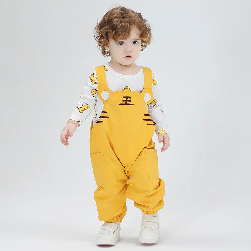 Autumn Baby Clothes Cartoon Animal Jumpsuits 0-3 Y