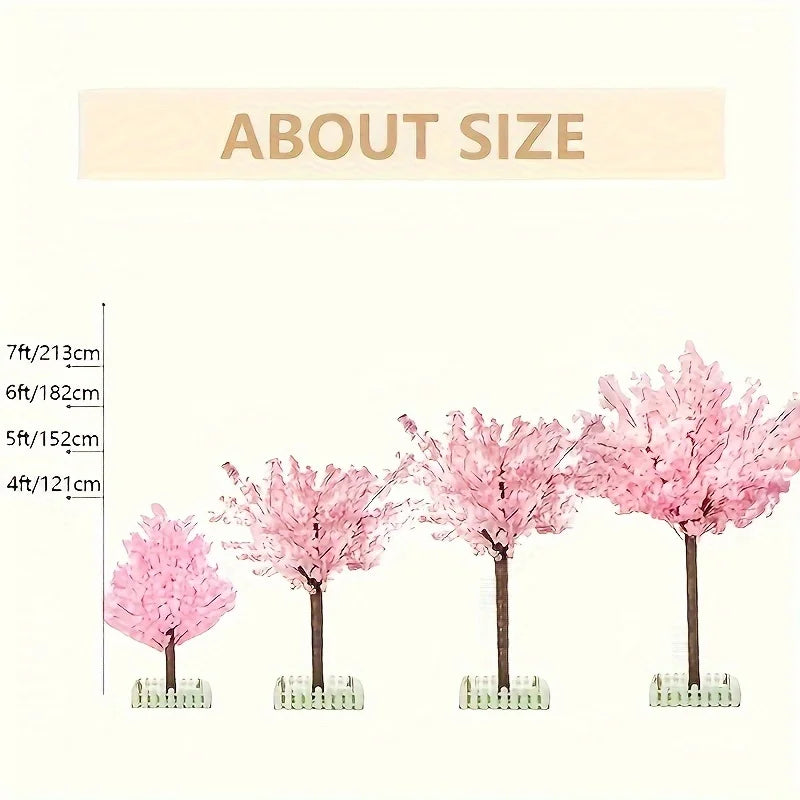 Handmade Artificial Cherry Blossom Pink Tree