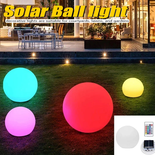 LED Ball Waterproof Landscape Garden Decor