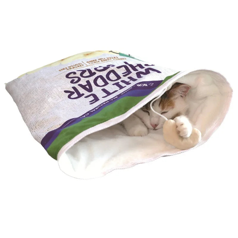 Crinkle Cat Sack Funny Pet Foldable Sleeping Bag