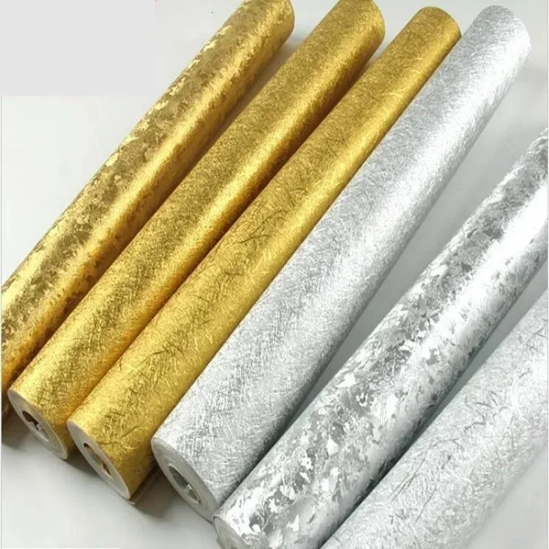 Waterproof Luxury Metallic Glitter Foil Wall Paper