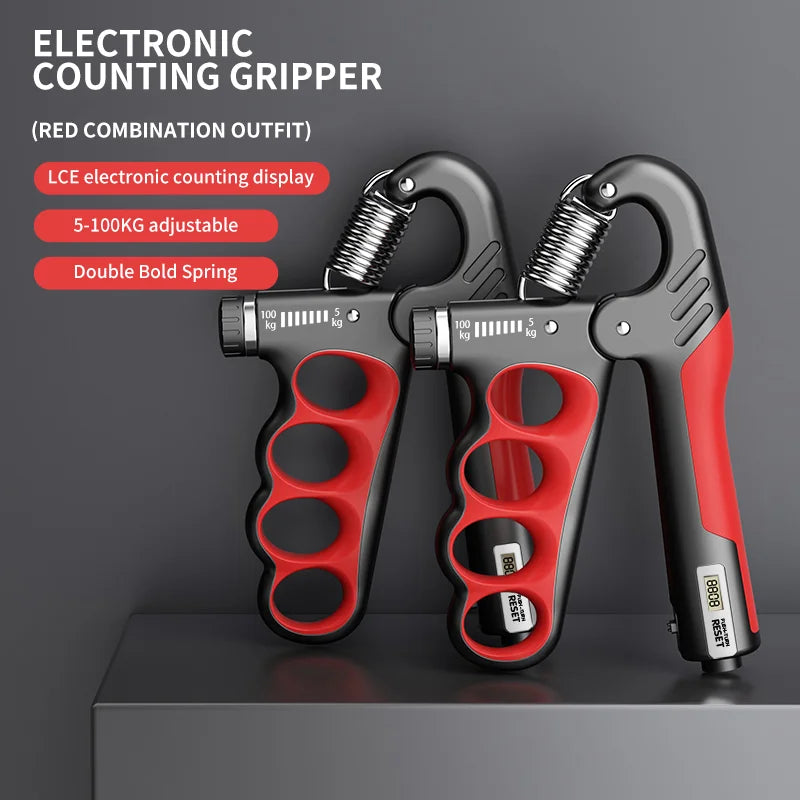 5-100KG adjustable electronic counting hand gripper