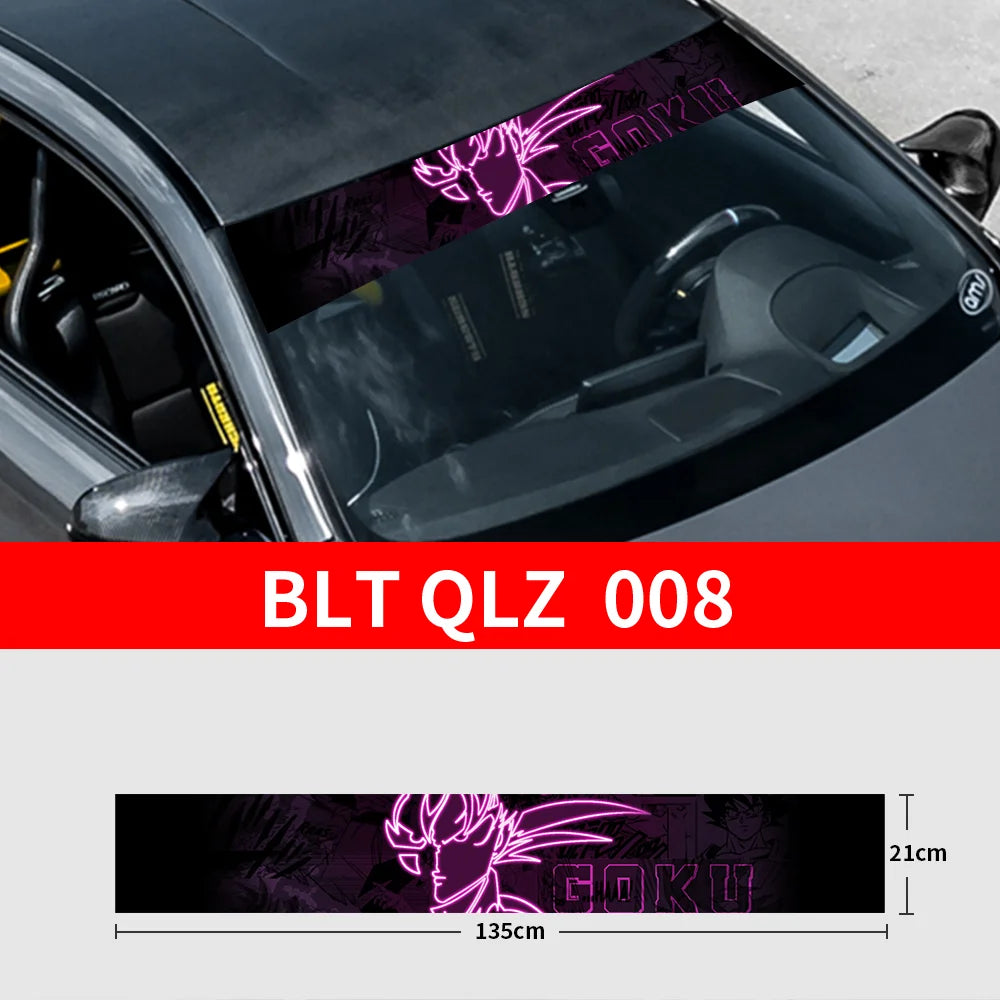 GOKU Front and Rear Decorative Sunshade Decals