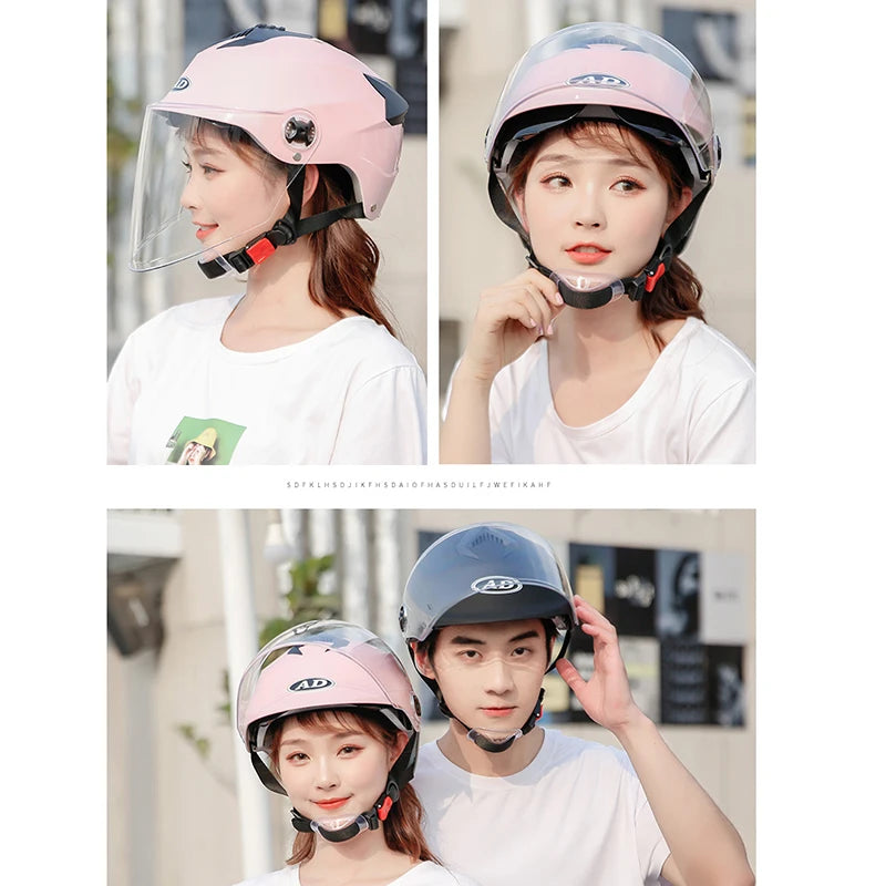 Helmets With Led Lights Moped