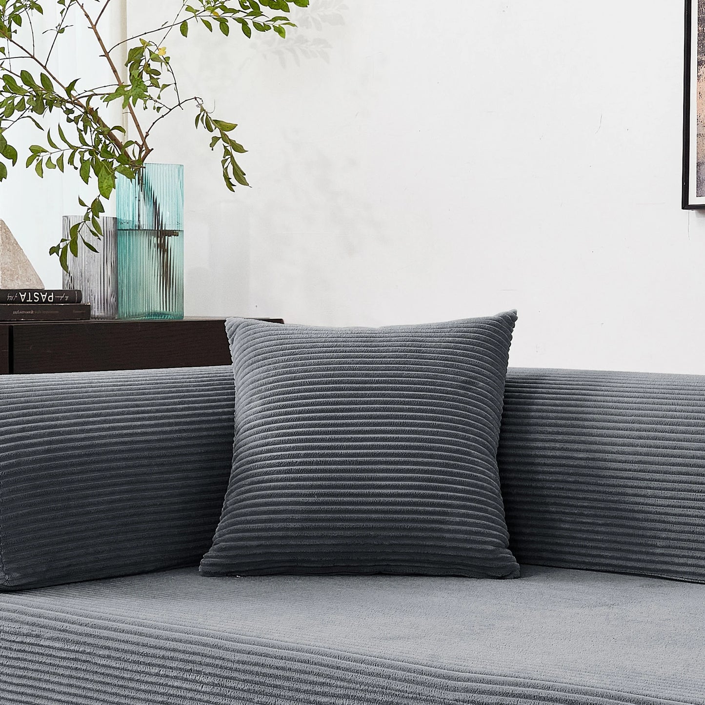 79" Convertible Sofa Bed with Fixed-Shape Frame & Removable Armrests