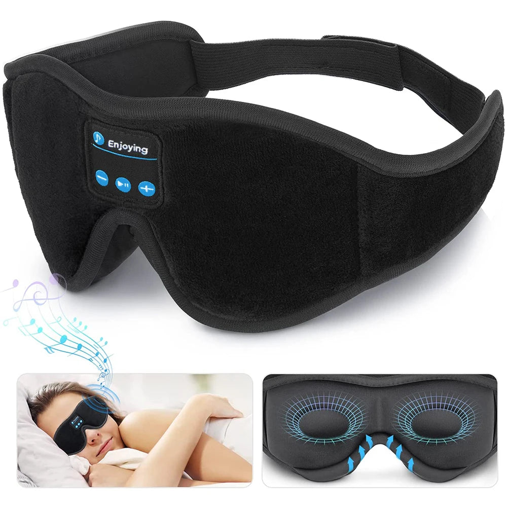 Bluetooth 3D Eye Mask with Built-in HD Speaker