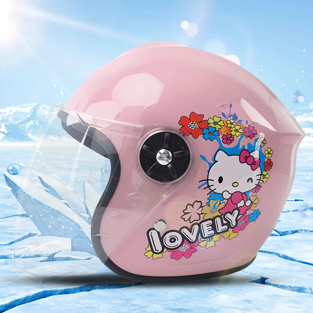 Children Motorcycle Helmet Four Seasons Open Face