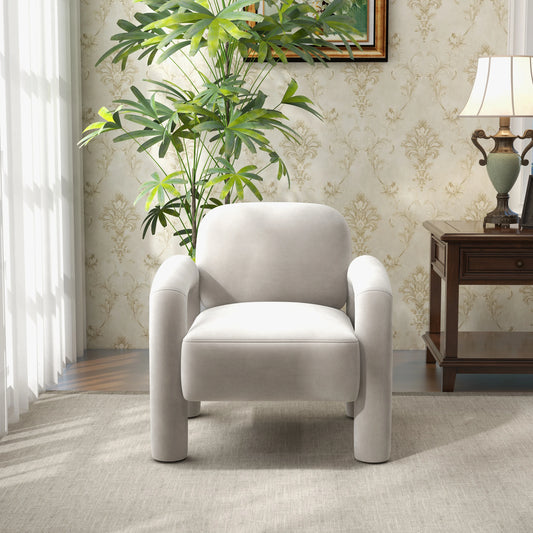 Mid-Century Modern Upholstered Accent Chair