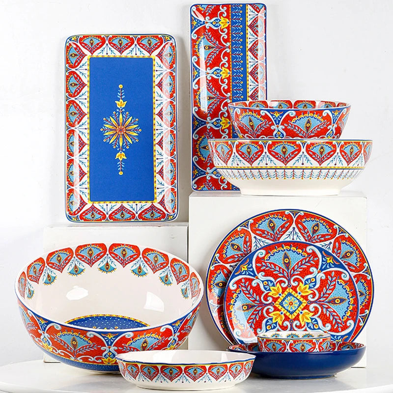 Ceramic Yellow Mug Dinner Set