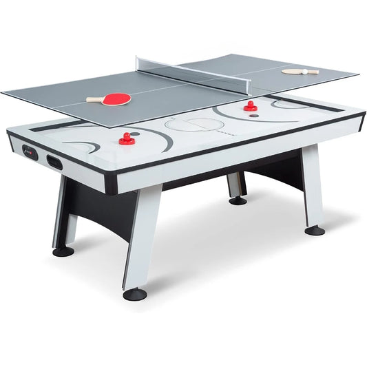 Air Hockey Game Table 2-in-1 Air Hockey Table with Table Tennis Top