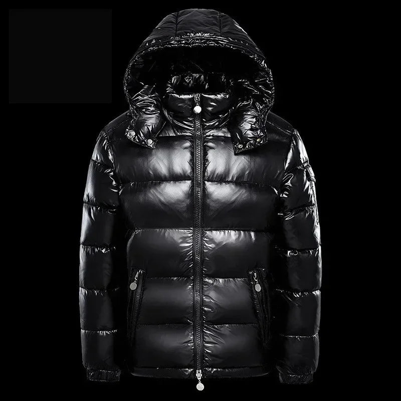 Men Winter Down Jacket Fashion Warm Hooded