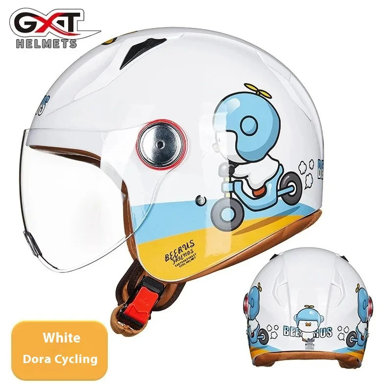 Child Cute Cartoon Motorcycle Helmet