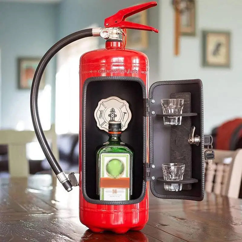 Fire Extinguisher Shape Wine Cabinet Decoration Mini Bar