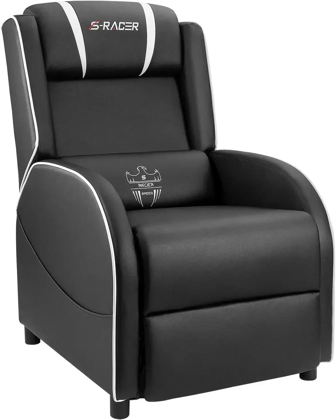 LED Gaming Massage Recliner Chair Racing Style