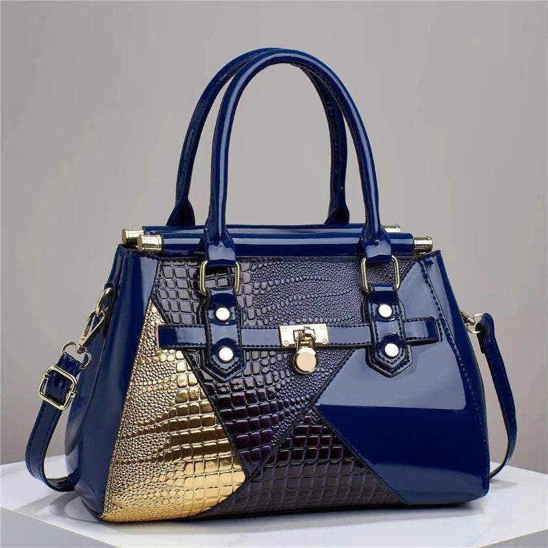 Fashionable Luxury Texture Lizard Pattern Shoulder Bag