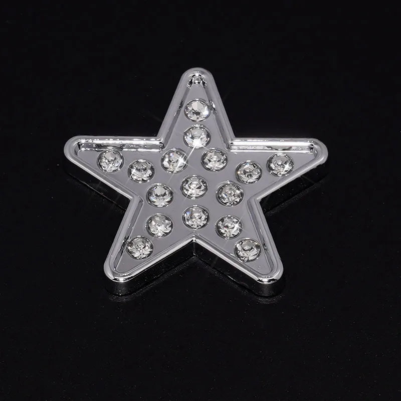 Silver Rhinestone Letters Numbers Car Stickers for Women and Girls