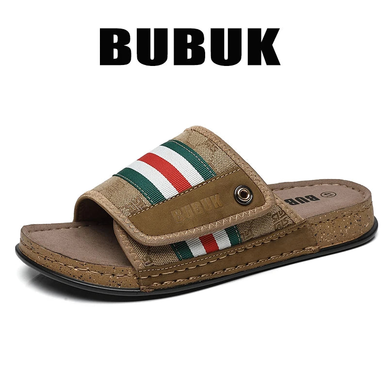 Men's Slides Adjustable Velcro, Stylish, Breathable