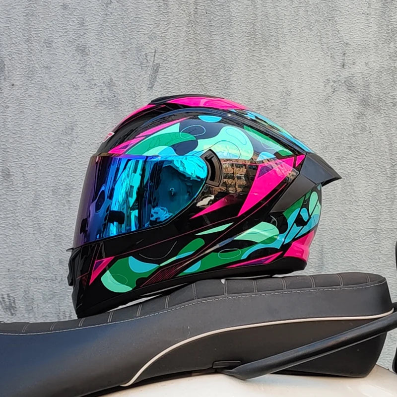 Full Face Double Visor Racing Helmet