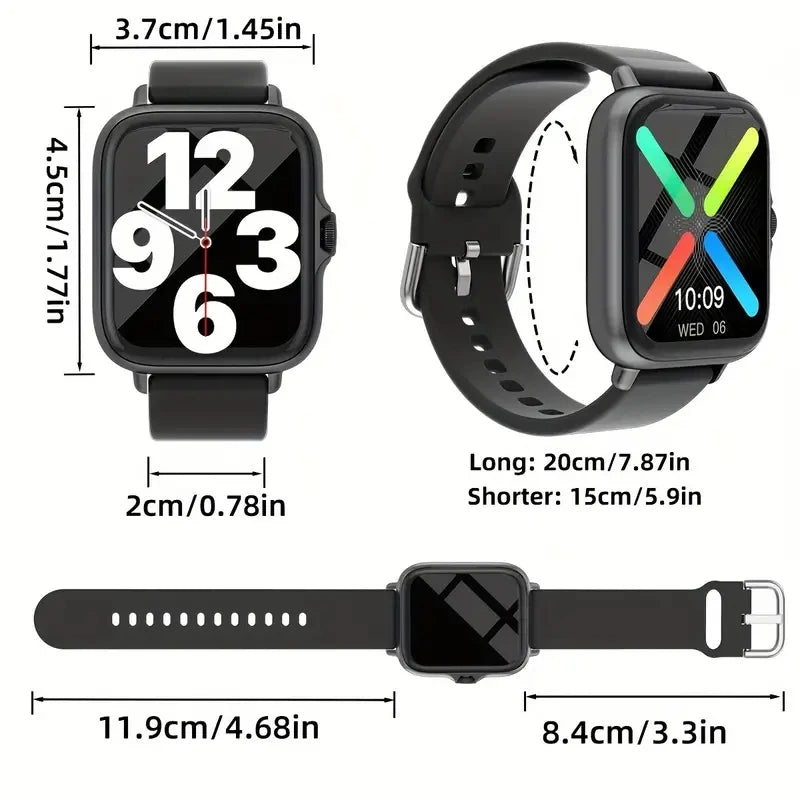 Smart watch compatible with Android and iPhone