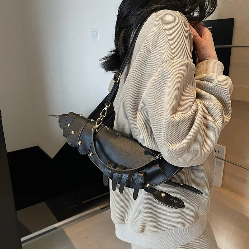 Lobster Shape Crossbody Bag Pu Leather