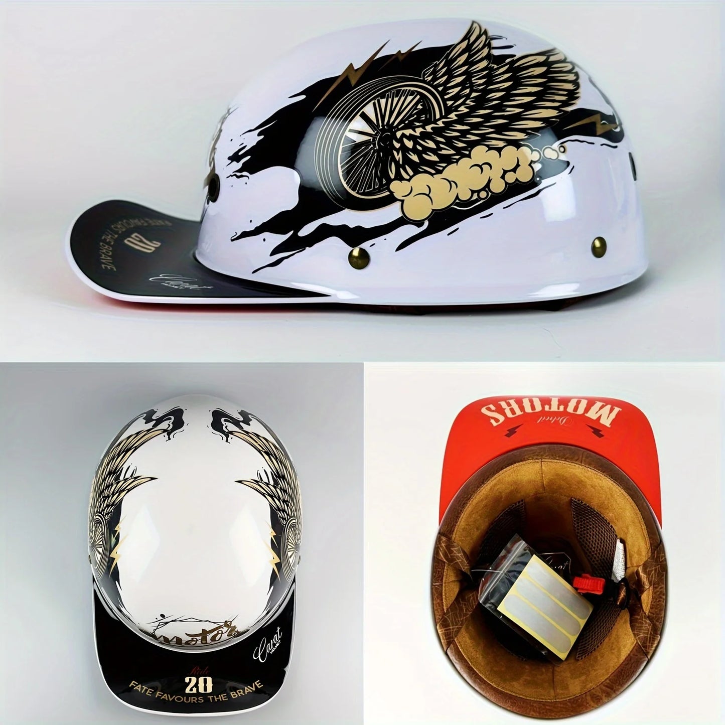 Motorcycle Retro Half Helmet Four Seasons Universal