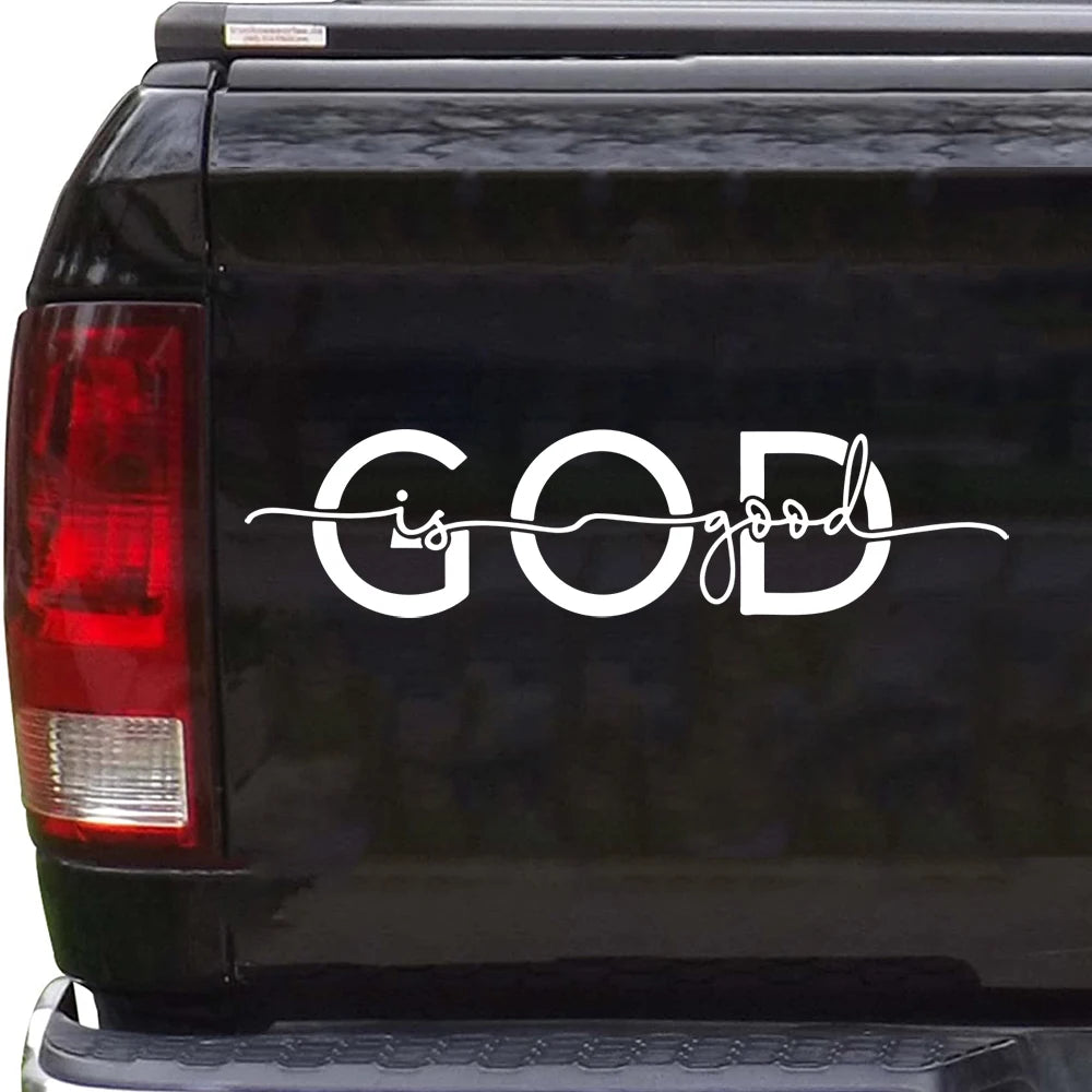 God Is Good Christian Car Decal
