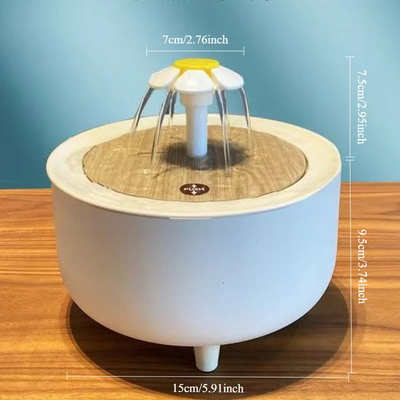 Auto Circulating 2-in-1 Parrot Bath & Water Fountain