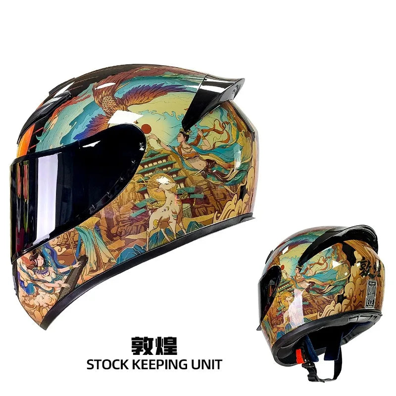 Motorcycle Helmet Safe All Seasons Full Helmet