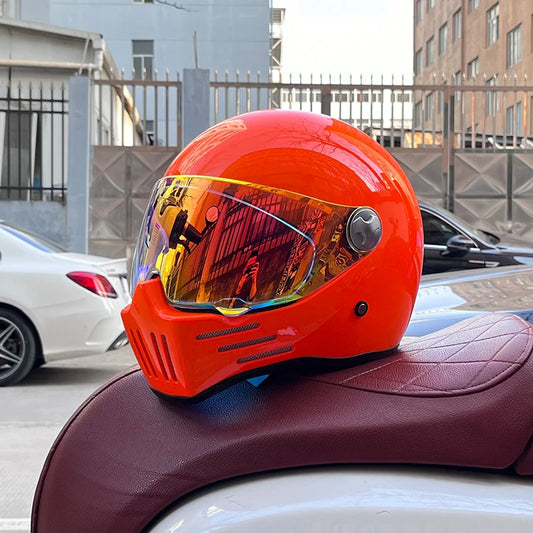 DOT Motorcross Vintage Full Face Retro Helmet