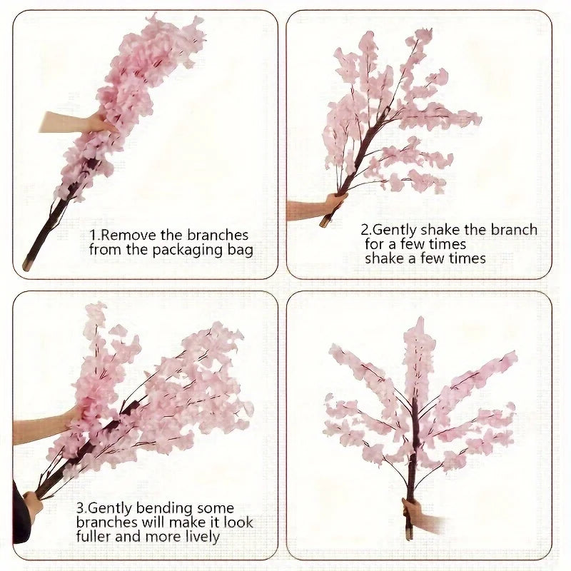Handmade Artificial Cherry Blossom Pink Tree