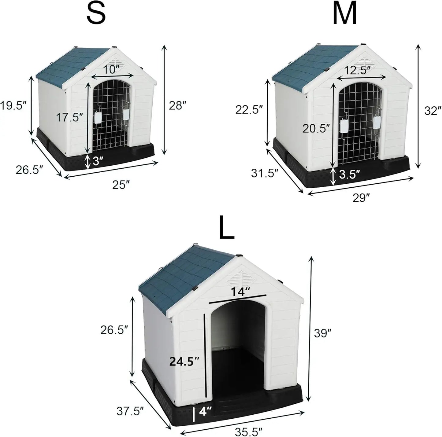 Plastic Outdoor Dog House Large Size