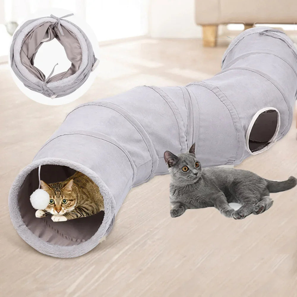 Cat Tunnels for Indoor Cats Collapsible Cat Toy